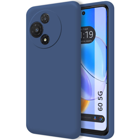Funda Silicona Líquida Ultra Suave para TCL 60 5G color Azul
