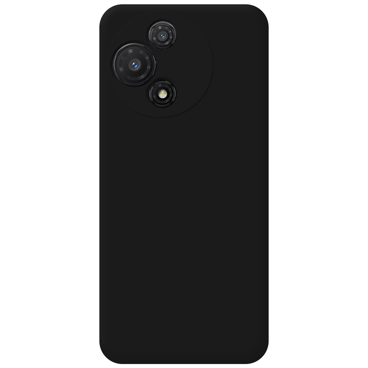 Funda Silicona Líquida Ultra Suave para TCL 60 5G color Negra