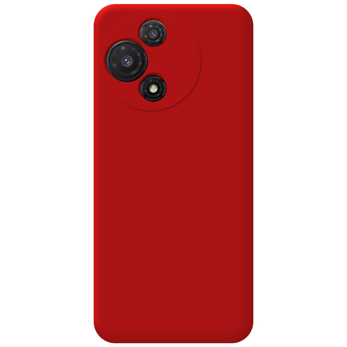 Funda Silicona Líquida Ultra Suave para TCL 60 5G color Roja