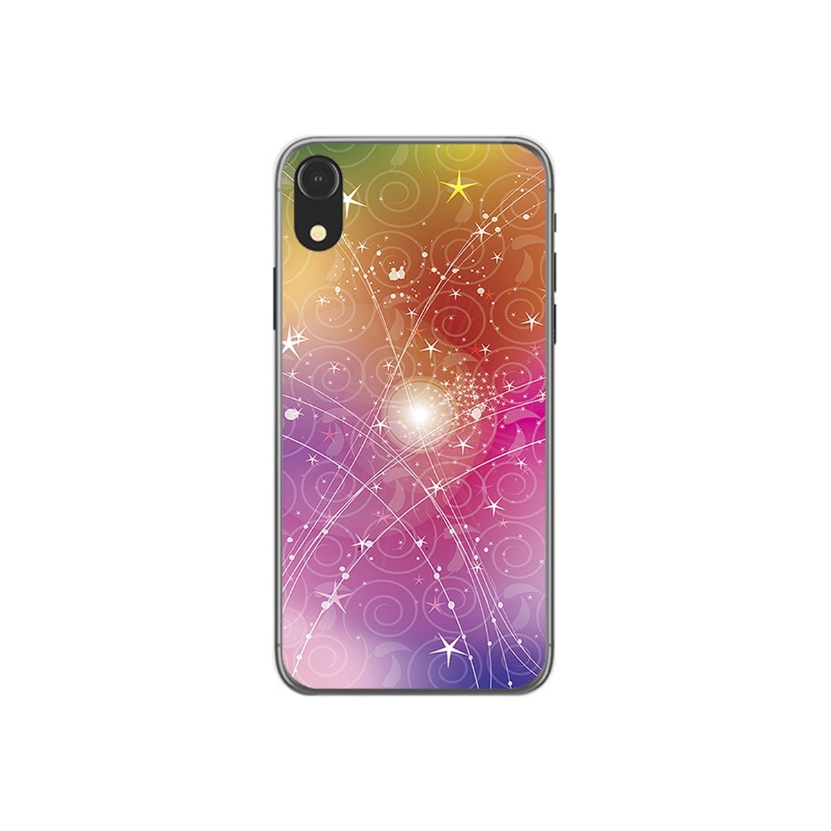 Funda Gel Tpu para Iphone XR Diseño Abstracto Dibujos