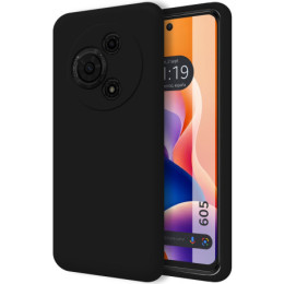 Funda Silicona Líquida Ultra Suave para TCL 605 color Negra