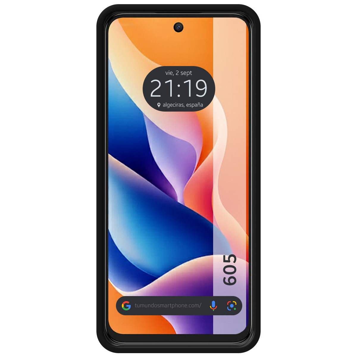 Funda Silicona Líquida Ultra Suave para TCL 605 color Negra