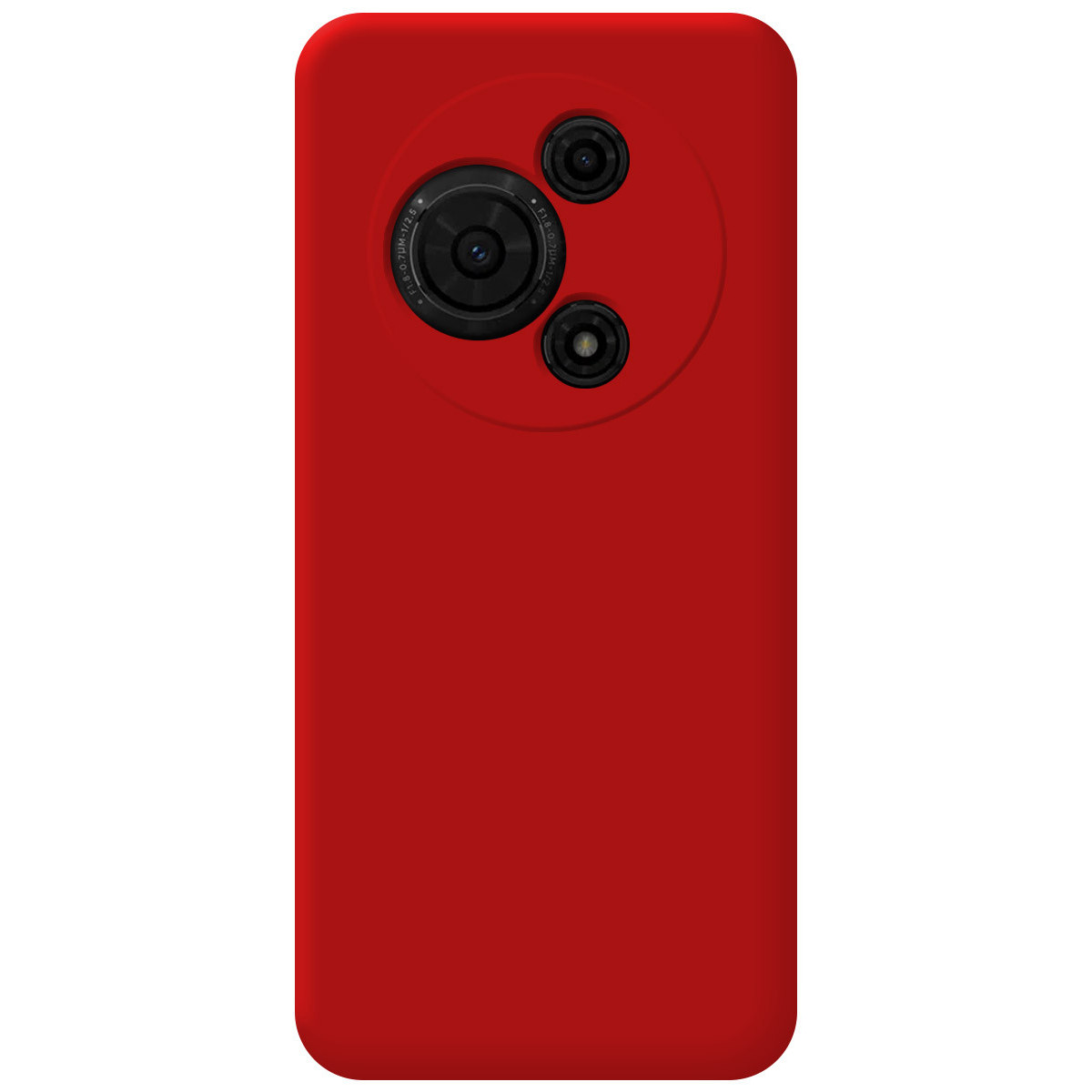 Funda Silicona Líquida Ultra Suave para TCL 605 color Roja