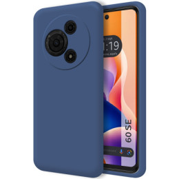 Funda Silicona Líquida Ultra Suave para TCL 60 SE color Azul