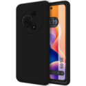 Funda Silicona Líquida Ultra Suave para TCL 60 SE color Negra