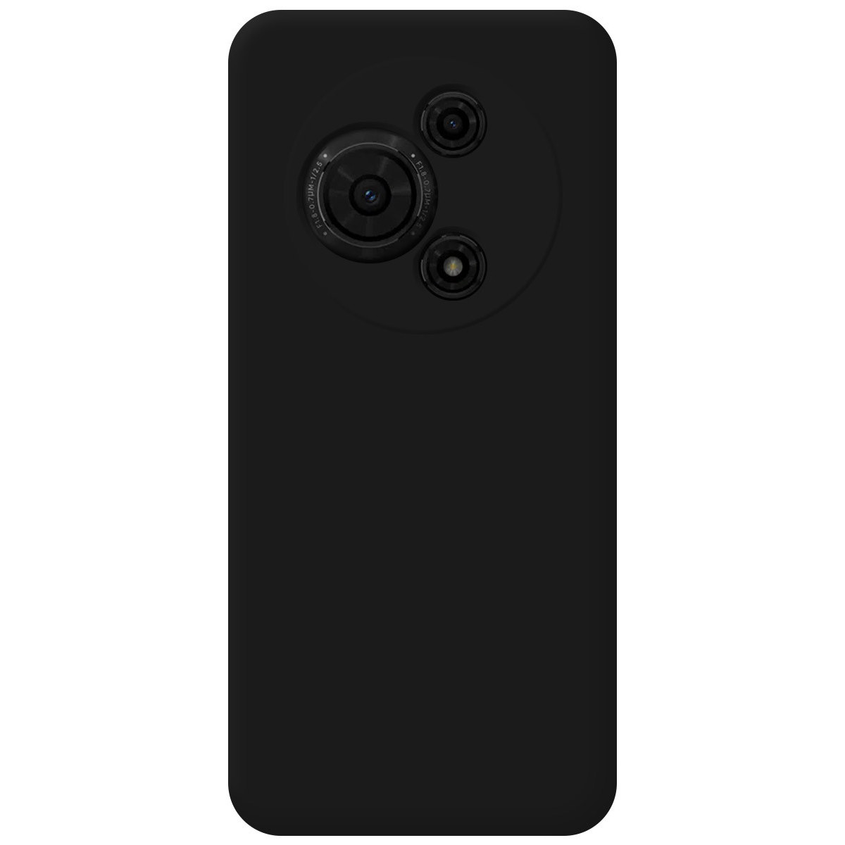 Funda Silicona Líquida Ultra Suave para TCL 60 SE color Negra