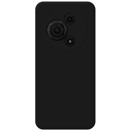 Funda Silicona Líquida Ultra Suave para TCL 60 SE color Negra