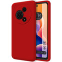 Funda Silicona Líquida Ultra Suave para TCL 60 SE color Roja