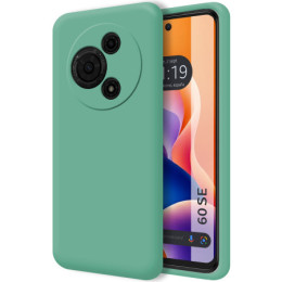 Funda Silicona Líquida Ultra Suave para TCL 60 SE color Verde