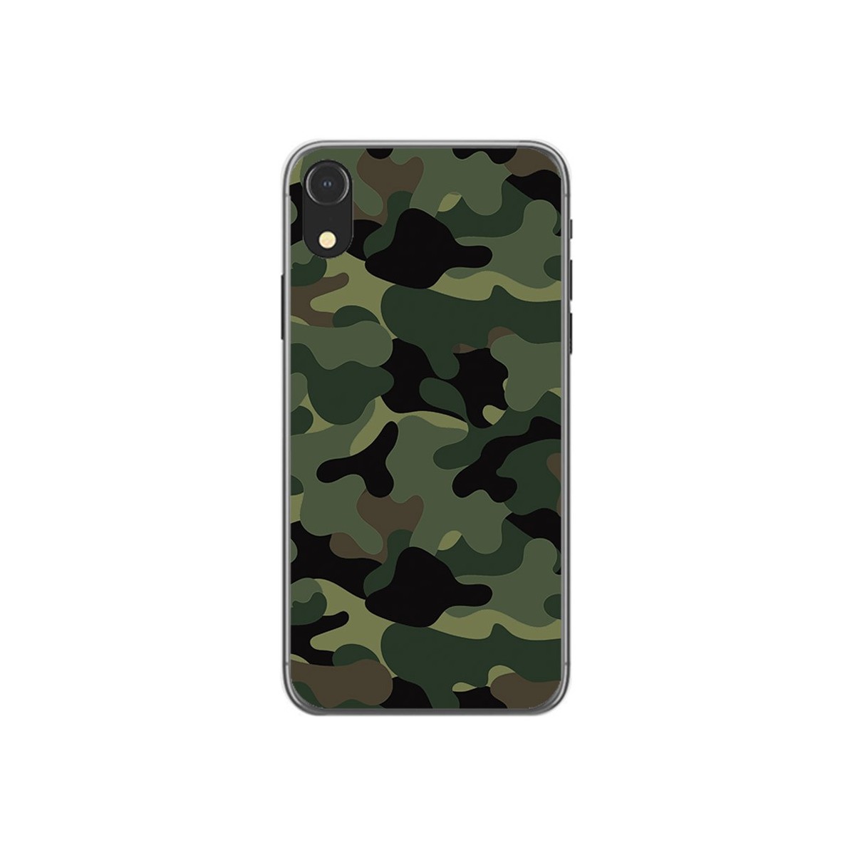 Funda Gel Tpu para Iphone XR Diseño Camuflaje Dibujos