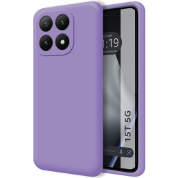 Funda Silicona Líquida Ultra Suave para Xiaomi 15T 5G color Morada