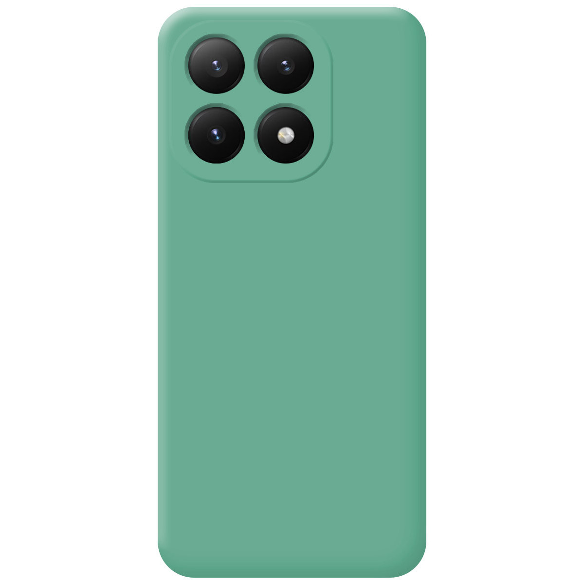 Funda Silicona Líquida Ultra Suave para Xiaomi 15T 5G color Verde