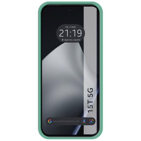 Funda Silicona Líquida Ultra Suave para Xiaomi 15T 5G color Verde