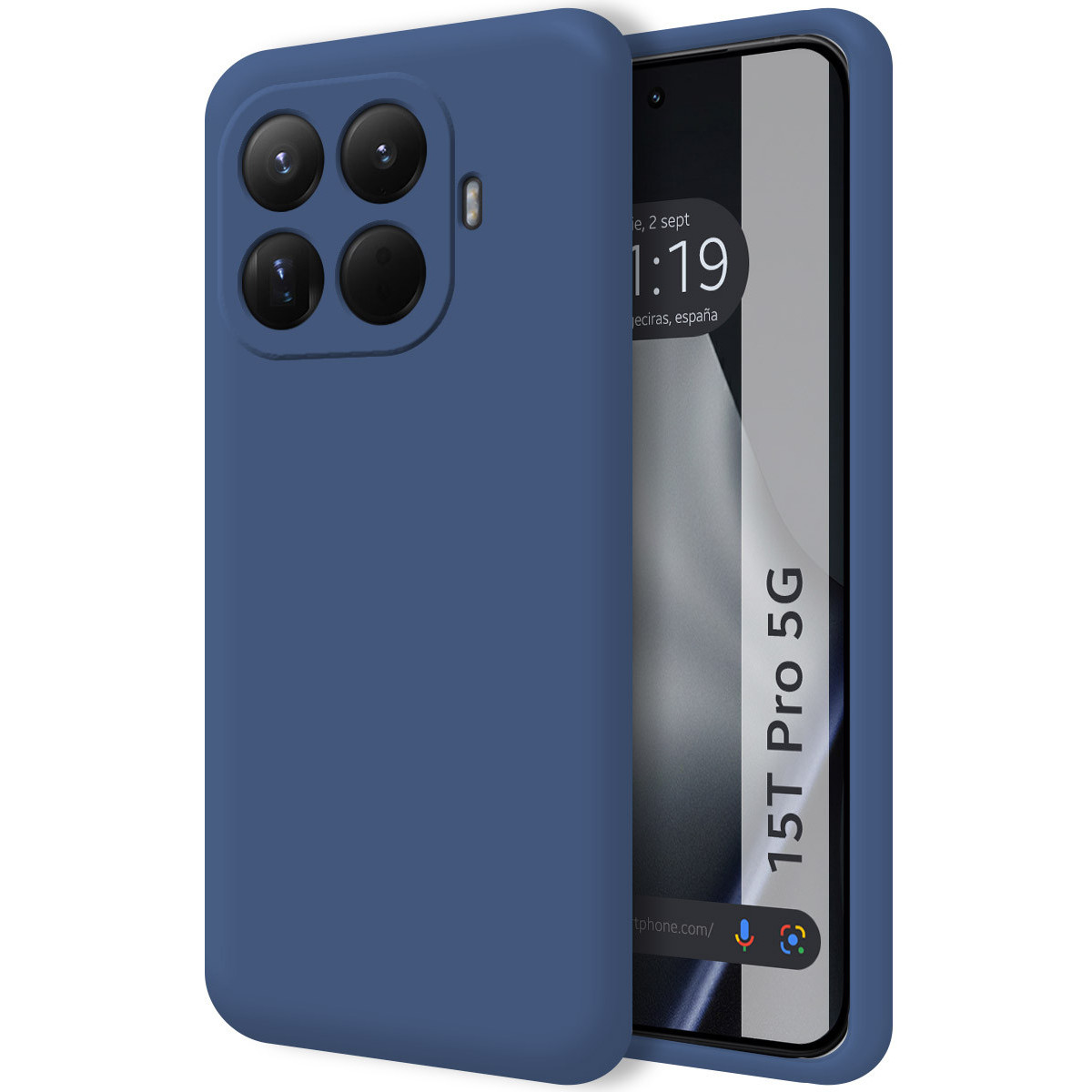Funda Silicona Líquida Ultra Suave para Xiaomi 15T Pro 5G color Azul