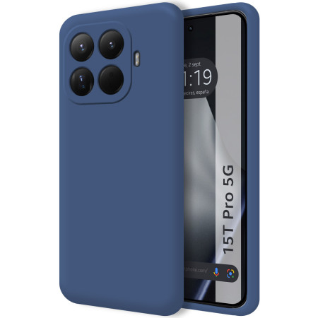 Funda Silicona Líquida Ultra Suave para Xiaomi 15T Pro 5G color Azul