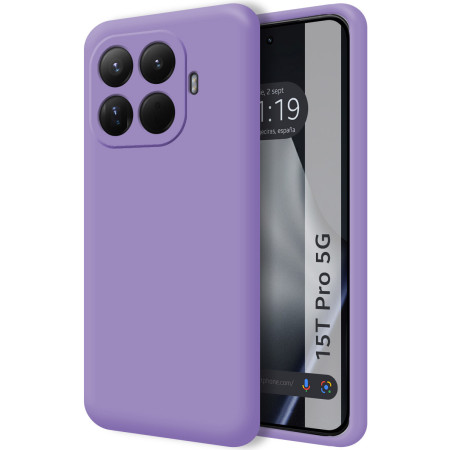 Funda Silicona Líquida Ultra Suave para Xiaomi 15T Pro 5G color Morada