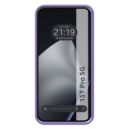 Funda Silicona Líquida Ultra Suave para Xiaomi 15T Pro 5G color Morada