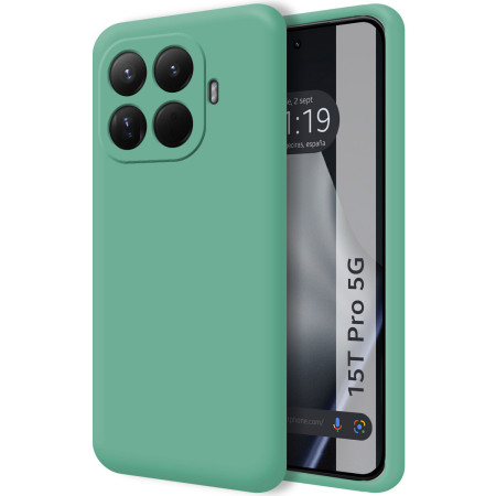 Funda Silicona Líquida Ultra Suave para Xiaomi 15T Pro 5G color Verde