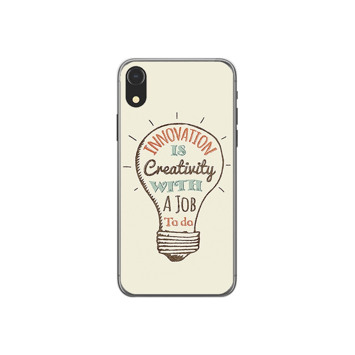 Funda Gel Tpu para Iphone XR Diseño Creativity Dibujos