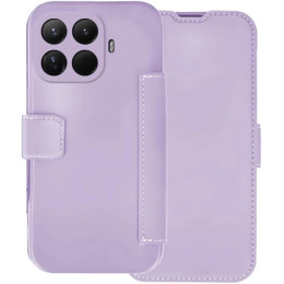 Funda Silicona Suave con Tapa para Xiaomi 15T Pro 5G color Morada