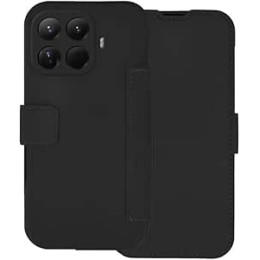 Funda Silicona Suave con Tapa para Xiaomi 15T Pro 5G color Negra