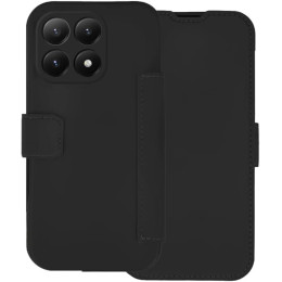 Funda Silicona Suave con Tapa para Xiaomi 15T 5G color Negra