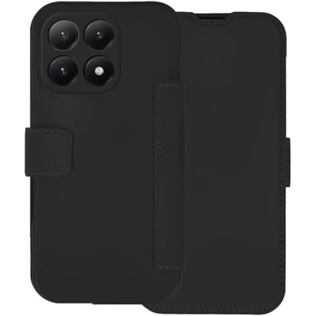 Funda Silicona Suave con Tapa para Xiaomi 15T 5G color Negra