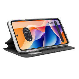 Funda Libro Soporte con Ventana para TCL 605 color Negra 2