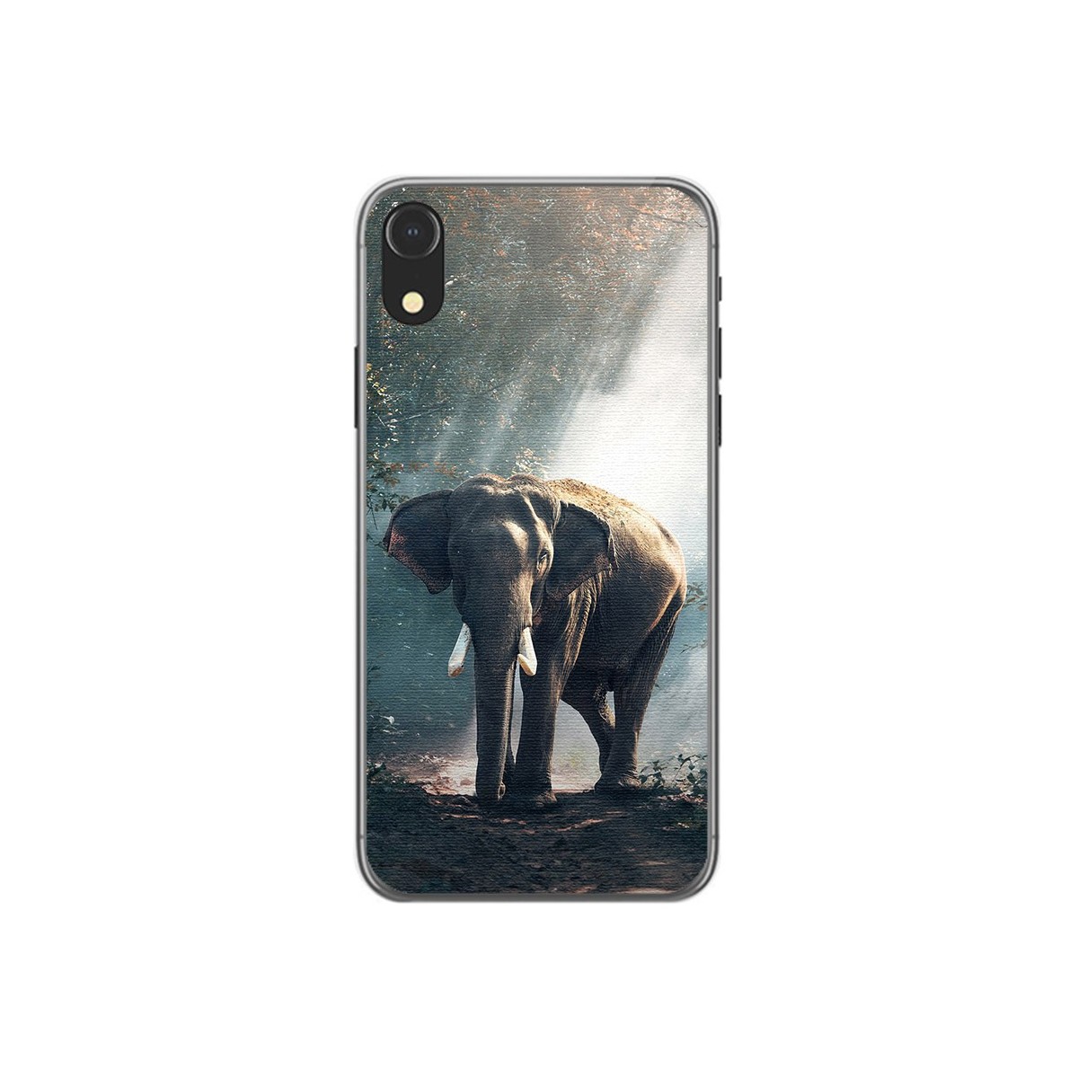 Funda Gel Tpu para Iphone XR Diseño Elefante Dibujos