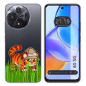 Funda Silicona Transparente para TCL 60 5G diseño Tigre Dibujos