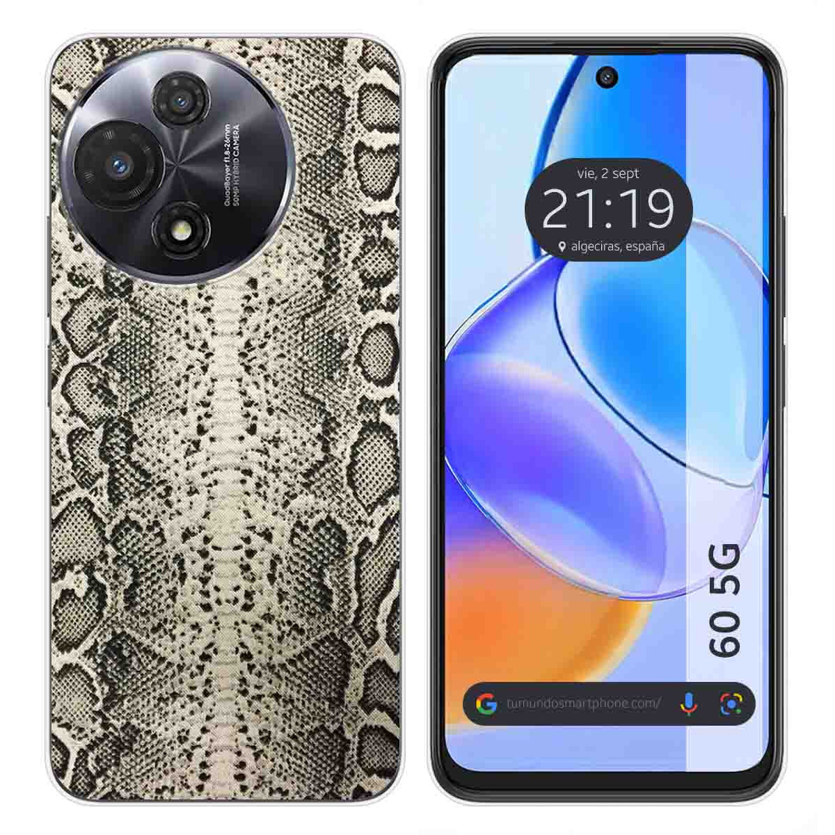 Funda Silicona para TCL 60 5G diseño Animal 01 Dibujos