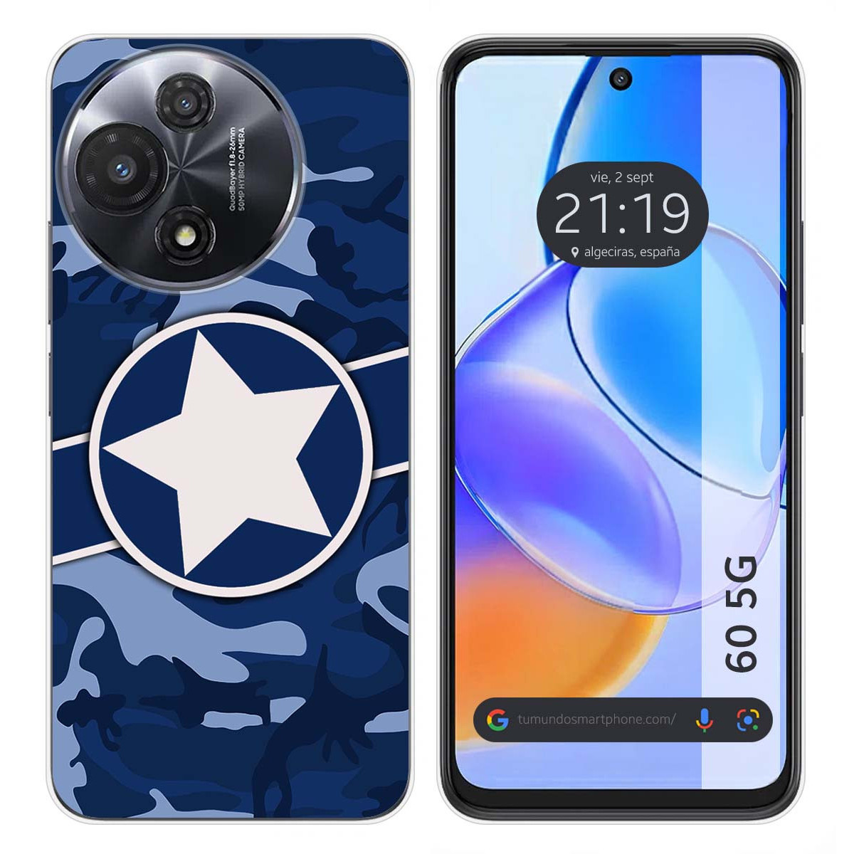 Funda Silicona para TCL 60 5G diseño Camuflaje 03 Dibujos