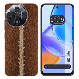 Funda Silicona para TCL 60 5G diseño Cuero 01 Dibujos