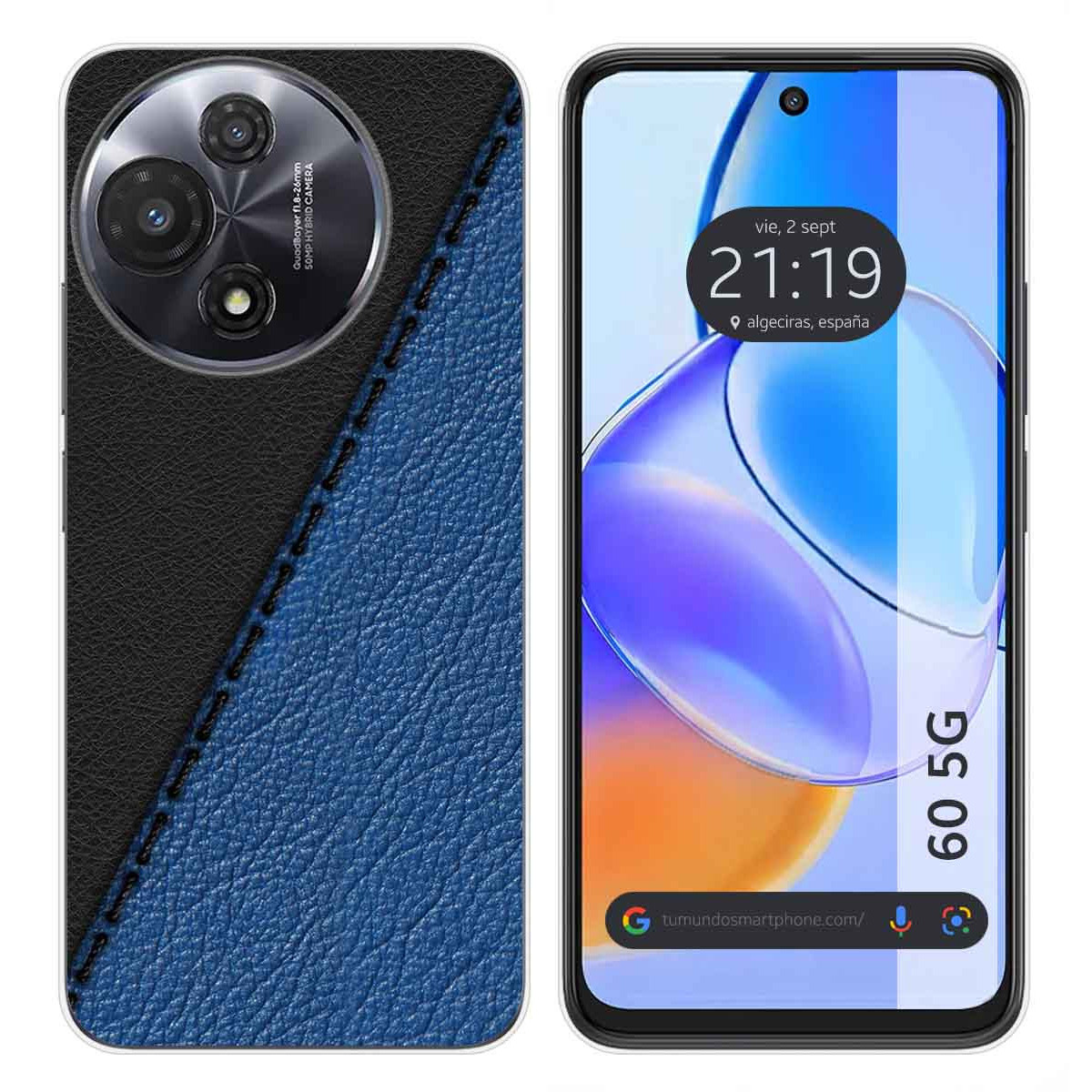 Funda Silicona para TCL 60 5G diseño Cuero 02 Dibujos