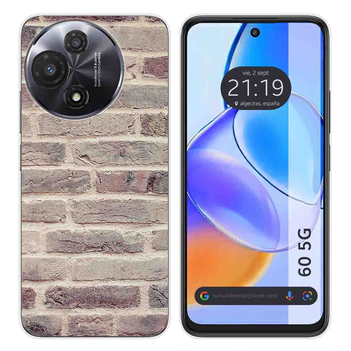 Funda Silicona para TCL 60 5G diseño Ladrillo 01 Dibujos