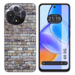Funda Silicona para TCL 60 5G diseño Ladrillo 02 Dibujos