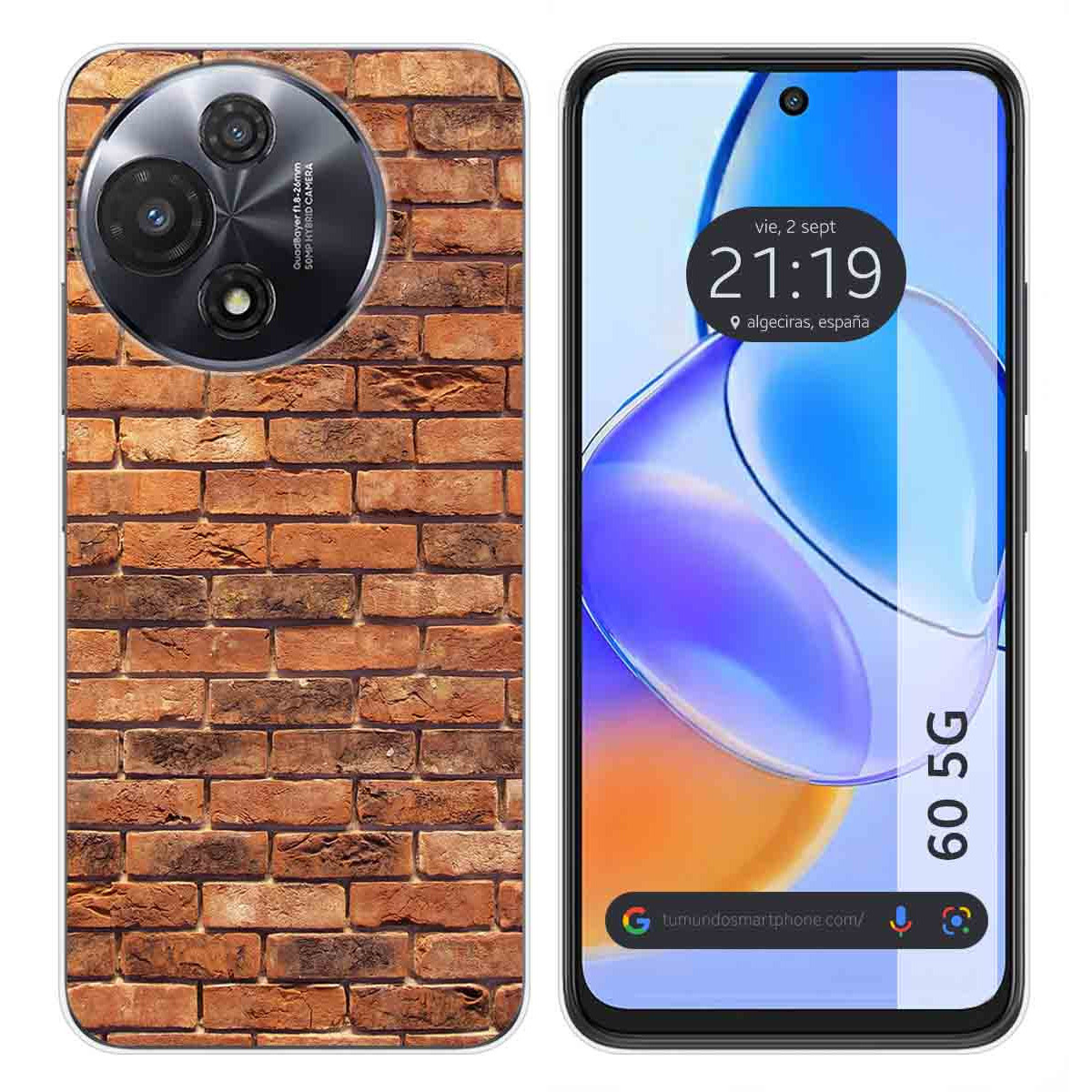 Funda Silicona para TCL 60 5G diseño Ladrillo 04 Dibujos