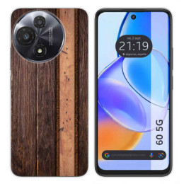 Funda Silicona para TCL 60 5G diseño Madera 05 Dibujos