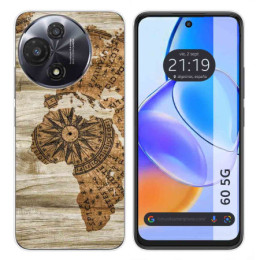Funda Silicona para TCL 60 5G diseño Madera 07 Dibujos