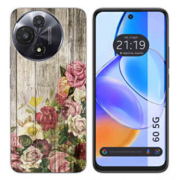 Funda Silicona para TCL 60 5G diseño Madera 08 Dibujos