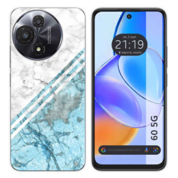 Funda Silicona para TCL 60 5G diseño Mármol 02 Dibujos
