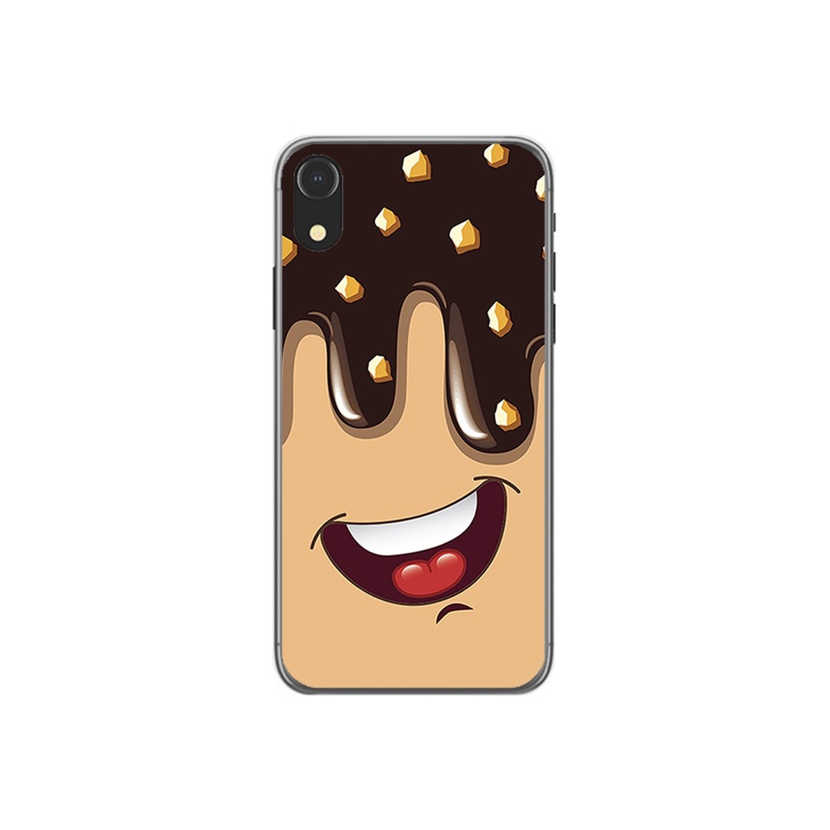 Funda Gel Tpu para Iphone XR Diseño Helado Chocolate Dibujos