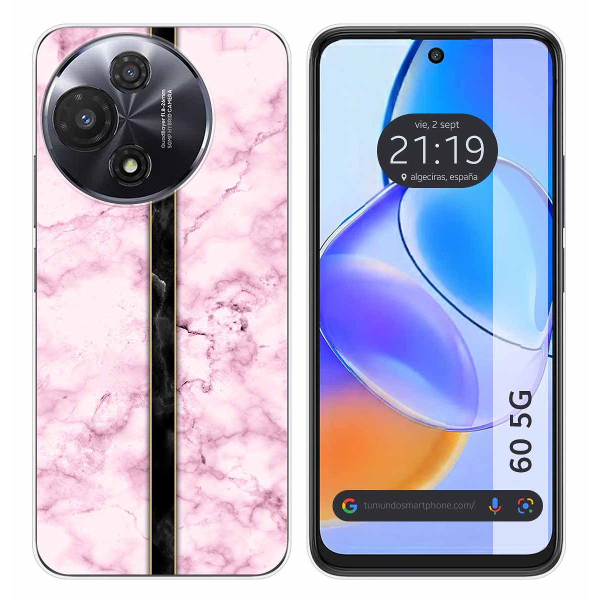 Funda Silicona para TCL 60 5G diseño Mármol 04 Dibujos