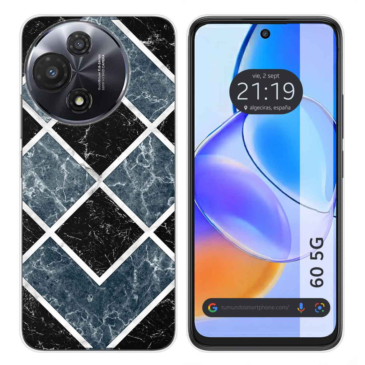 Funda Silicona para TCL 60 5G diseño Mármol 06 Dibujos