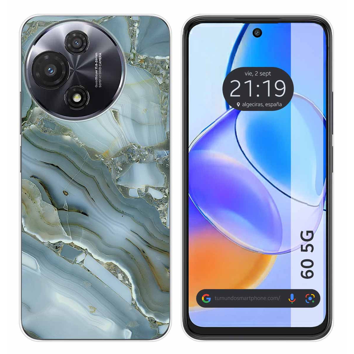 Funda Silicona para TCL 60 5G diseño Mármol 09 Dibujos