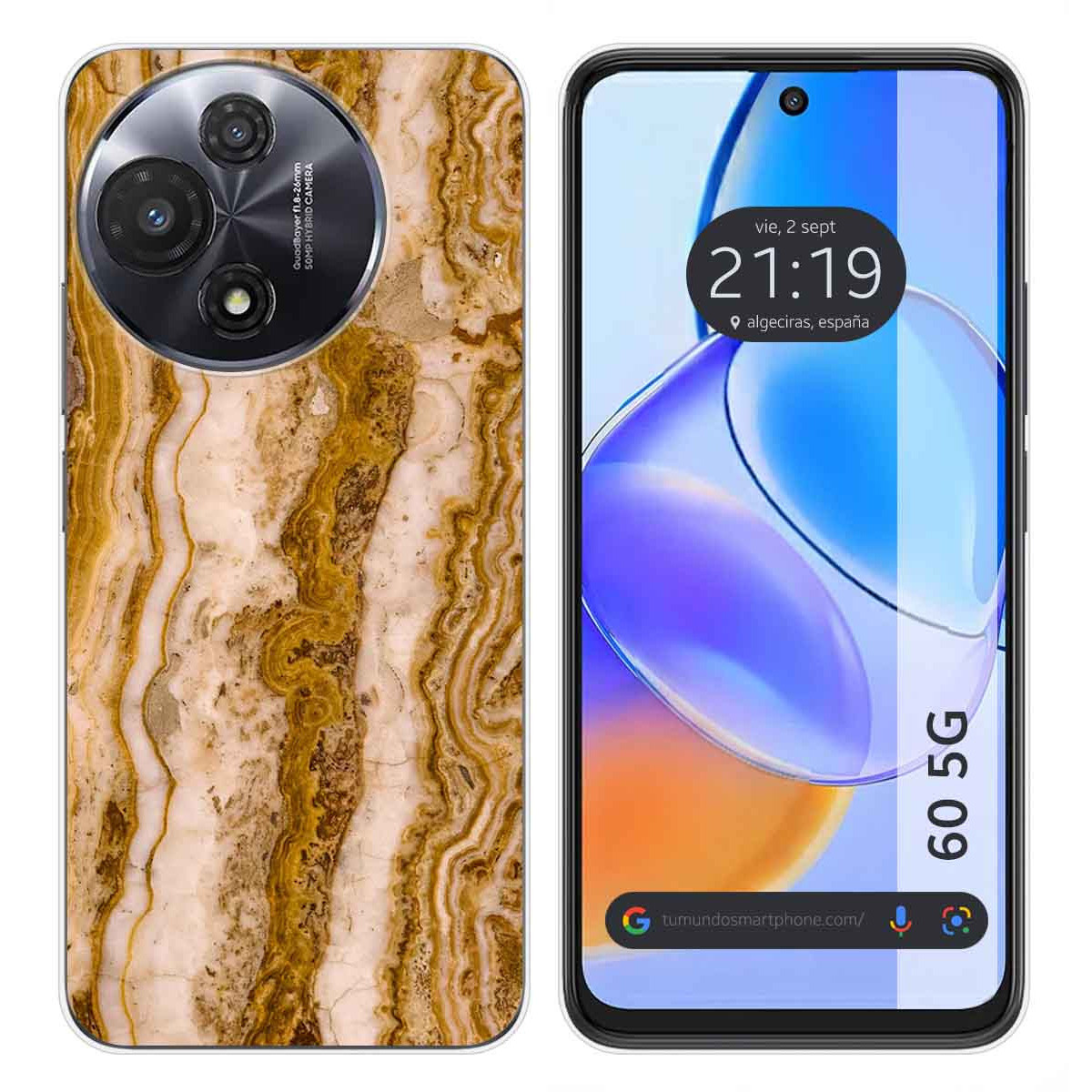 Funda Silicona para TCL 60 5G diseño Mármol 10 Dibujos