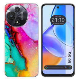 Funda Silicona para TCL 60 5G diseño Mármol 15 Dibujos