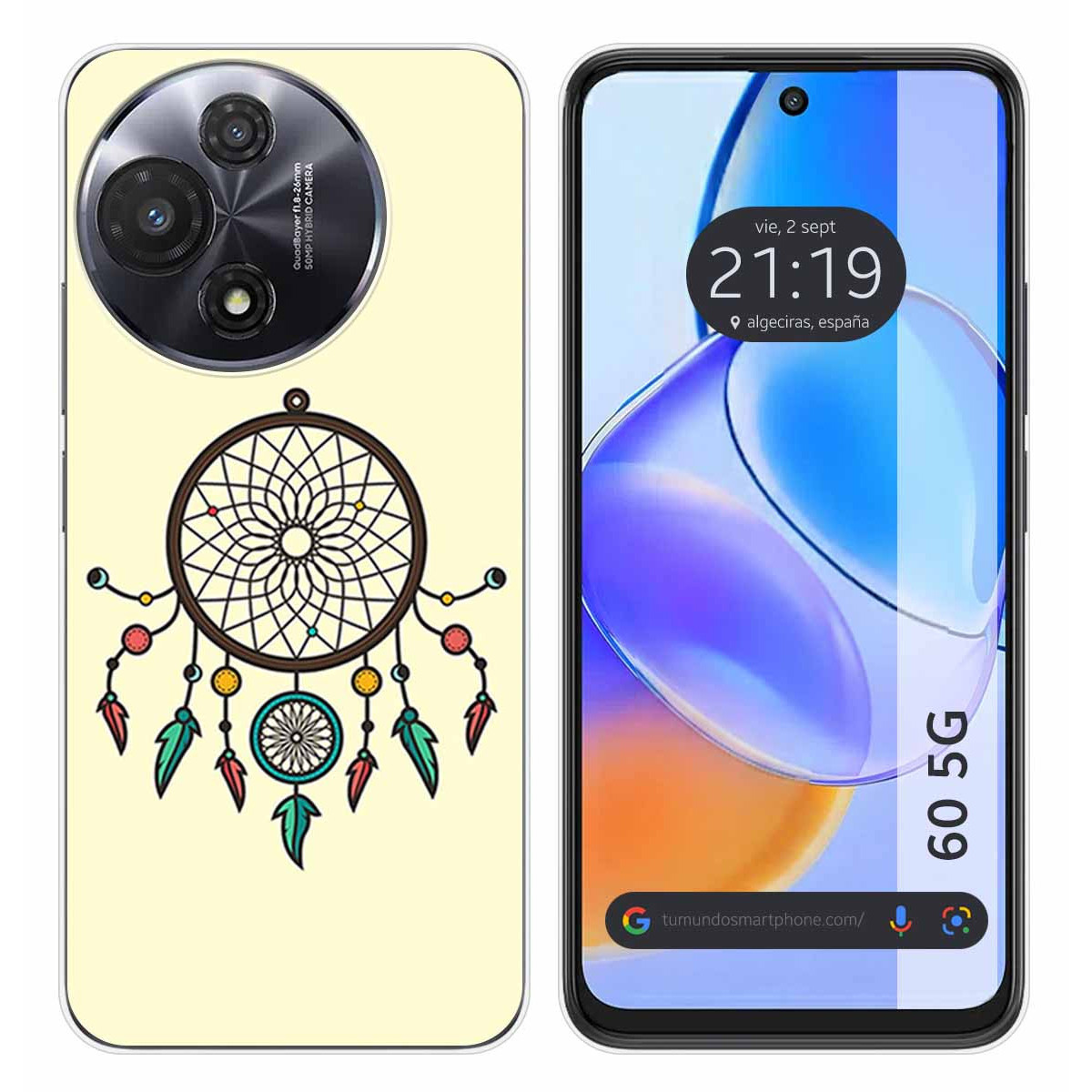 Funda Silicona para TCL 60 5G diseño Atrapasueños Dibujos