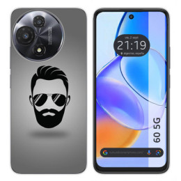 Funda Silicona para TCL 60 5G diseño Barba Dibujos