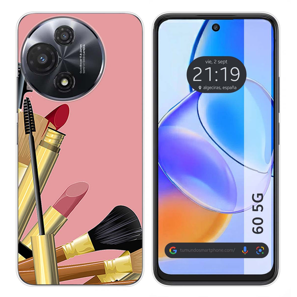 Funda Silicona para TCL 60 5G diseño Brochas Dibujos